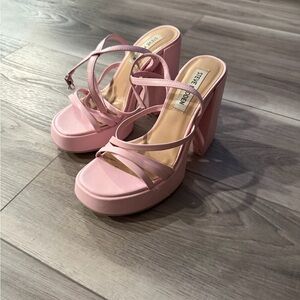 Steve Madden Blush Pink Platform Sandals